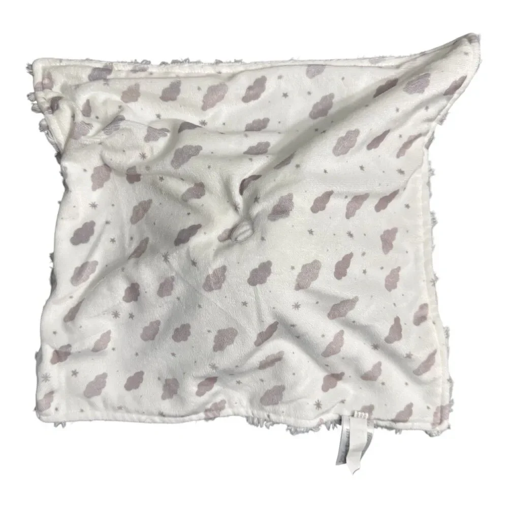 Carter's Just One You Bear Baby Lovey Cloud Print White Gray
